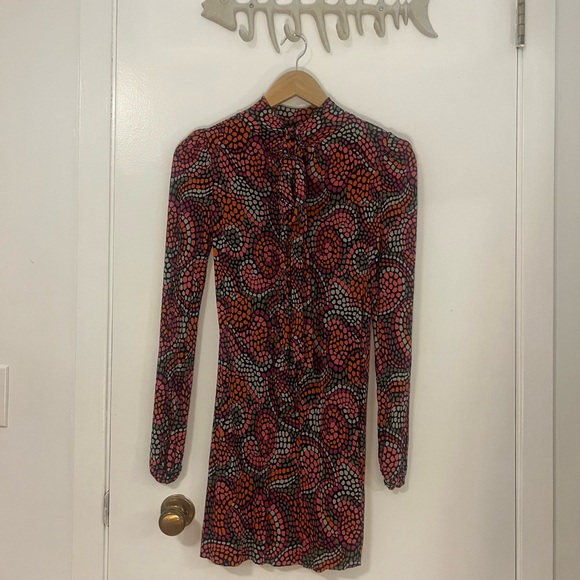 French Connection Turtle Neck Dress Long Sleeve - Picture 3 of 4